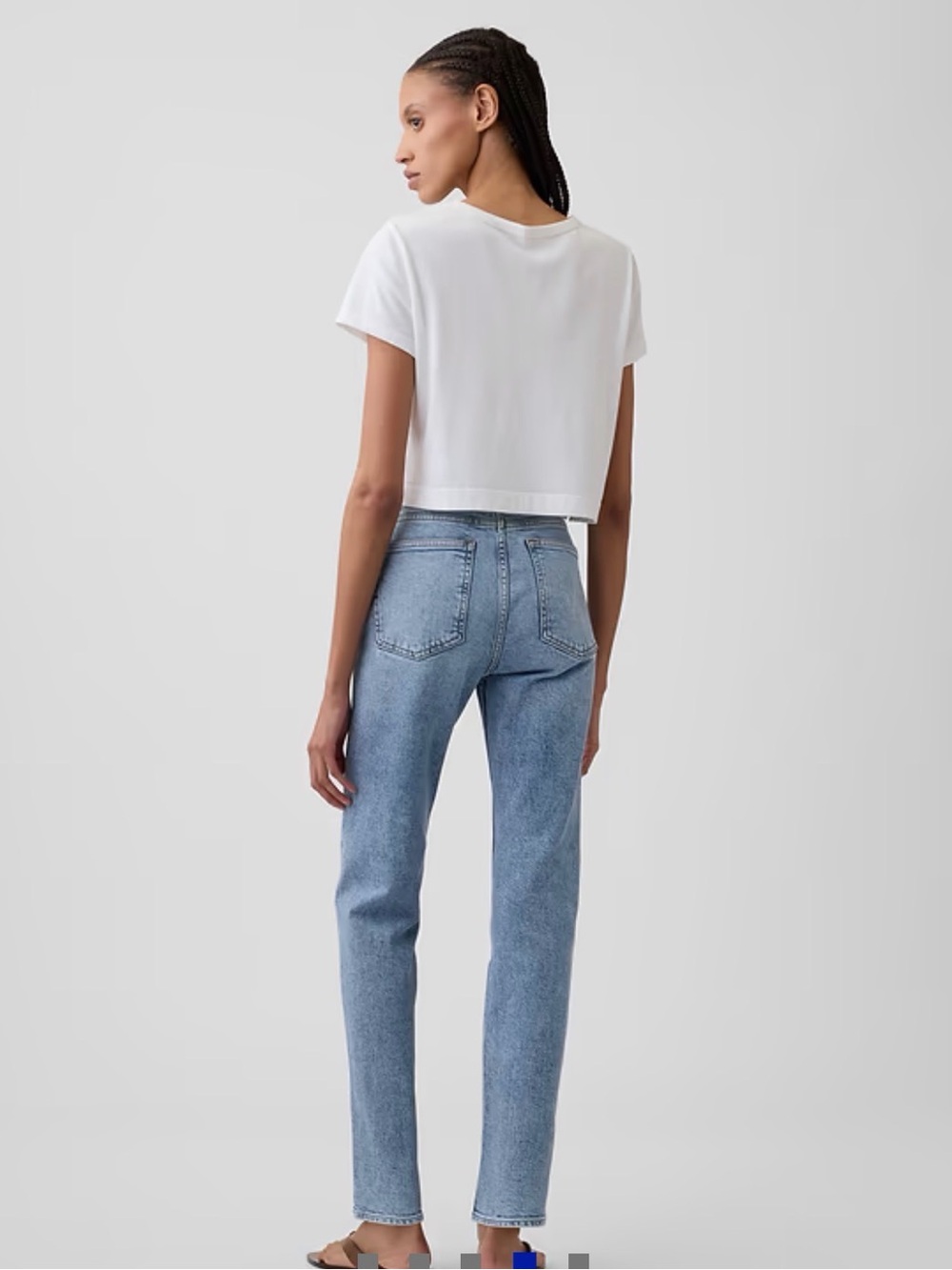 Gap High Rise '90s Slim Straight Jeans light wash - Picture 2 of 5